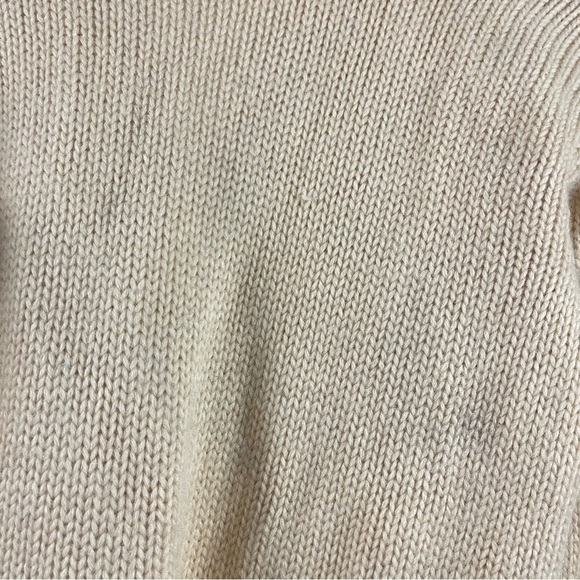 Vintage 60's Hanson XL Virgin Wool Knit Chunky Cardigan Grandpa Grannycore - Picture 10 of 12